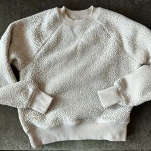 Everlane Renew Fleece Sweatshirt in Oat - Size S